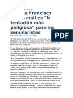 "La Tentación Más Peligrosa" para Los Seminaristas