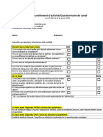 Auto Questionnaire Saison 2020-2021