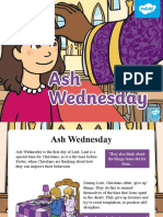 Ash Wednesday Lent