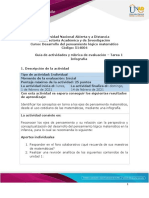 Guia de Actividades y Rúbrica de Evaluación - Tarea 1 - Infografía