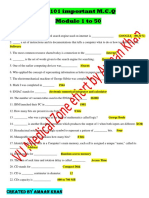 CS 101 Midterm M.C.Q File by Amaan Khan