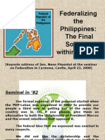 Federalism Presentation of Aquilino Pimentel, Jr.