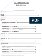 Toad Club System Notes