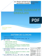 Clase N°3 Cloacas. Acueductos y Cloacas y Drenajes