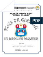 Plan de Gestion de Riesgo 2020