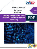 Testing/Diagnostic Tools Used in Computer System Servicing