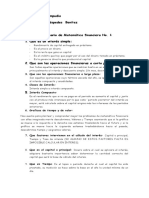 Cuestionario de Matematica Financiera No1