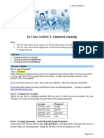 In-Class Activity 2: Password Cracking