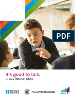 It's Good To Talk:: Oracy Lesson Plan