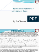 International Financial Institutions / Development Banks: by Prof Sameer Lakhani