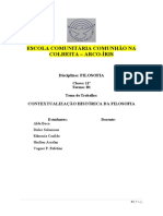 Trabalho - Histórica Da Filosofia