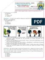 Avaliação Diagnóstica ENS RELIGIOSO 8º Ano - EDITADA