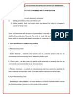 Chapter 2 Cost Concepts and Classification