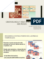 Cronologia y Secuencia de Erupcion