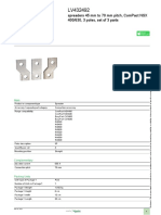 Product Data Sheet: Spreaders 45 MM To 70 MM Pitch, Compact NSX 400/630, 3 Poles, Set of 3 Parts