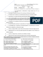 Control de Lectura Domiciliaria "Queridos Monstruos!! 5 Año Básico 2020