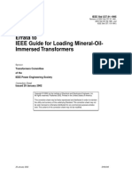 Errata To IEEE Guide For Loading Mineral-Oil-Immersed Transformers