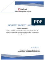 Industry Project - Upgrad: Product Management Program