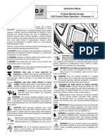 Z Class Pumps Panel Instructions