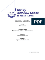 Fisicoquimica 2 - Aplicación de La Cinética en El Área Ambiental