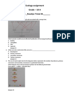Ecology Assignment Grade - 10 A Name: - Roselyn Trixie M.