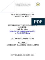 Caso Clínico para El Llenado de Bitácora Uci