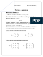 Matrices Especiales