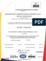 19-CPR-002 - ASSURANCE CERTIFICATION WORD (ACW) SAS - MARINILLA (Escuelas de Conducción)