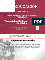 Ingeniería de Control: Tema 1b. Análisis de La Respuesta en Frecuencia