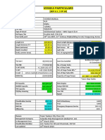 Vessels Particulars: (SEP 2.1 / CP 10)