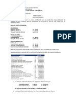 Laboratorio No. 1. Costo Estandar