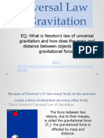 Universal Law of Gravitation