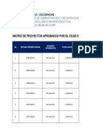 Matriz de Proyectos Aprobados VF Ocad 2019 10 15 0