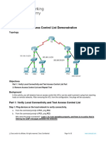 5.2.2.4 Packet Tracer - ACL Demonstration - NAVAL