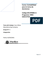 Hilton Manufacturing - Contabilidad Toma de Decisiones