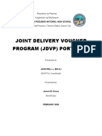 Joint Delivery Voucher Program (JDVP) Portfolio: Catalunan Pequeno National High School