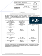 Annexure-I List of Acceptable Combinations of Coating Materials