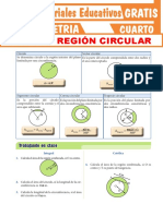 Área de Región Circular para Cuarto Grado de Secundaria