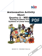 Mathematics Activity Sheet: Quarter 2 - MELC 4