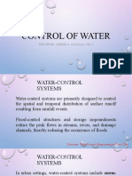 Control of Water: Reporter: Debbie A. Nacilla, Ce5-1