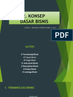 Konsep Dasar Bisnis