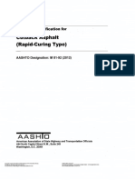 Cutback Asphalt (Rapid-Curing Type) : Aashlo