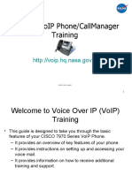 Desktop Voip Phone/Callmanager Training: National Aeronautics and Space Administration