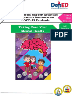 Taking Care Your Mental Health: Psychosocial Support Activities For Learners Awareness On COVID-19 Pandemic