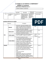 Sesiones de Aprendizaje 1°