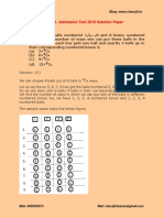 B.Stat. Admission Test 2010 Solution Paper