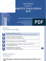 Equity Valuation DCF: Ecture NIT