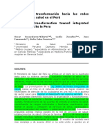 Proceso de Transformación Hacia Las Redes Integradas de Salud en El Perú-SCIELO FAMILIA