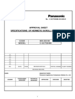 Approval Sheet Specifications of Hermetic Scroll Compressor