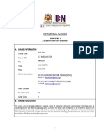 Instructional Planning Semester I ACADEMIC SESSION 2020/2021